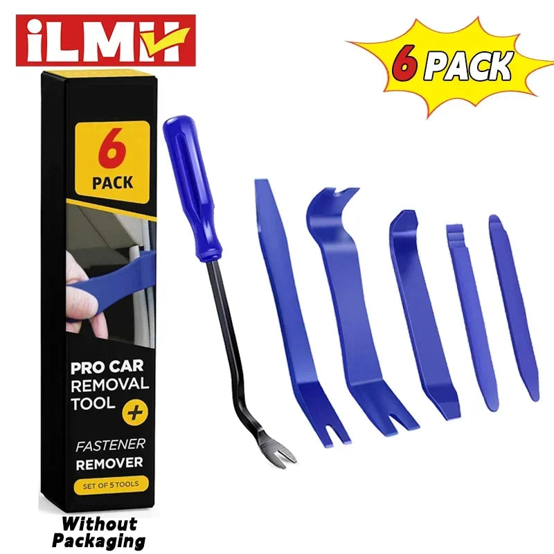 Kit di attrezzi per smontaggio auto iLMH, kit in plastica per rimozione pannelli, clip, finiture, radio, cruscotto, audio, attrezzi per installazione e riparazione