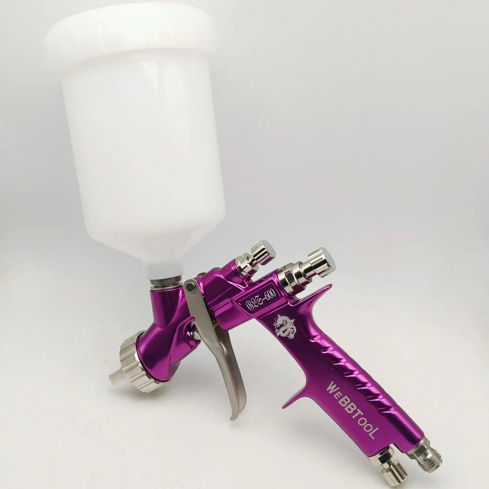 Pistole per verniciatura a spruzzo W600 di alta qualità Pistola a spruzzo ad aria a base d'acqua da 1,3 mm per strumento spruzzatore per pistola per verniciatura a spruzzo per auto
