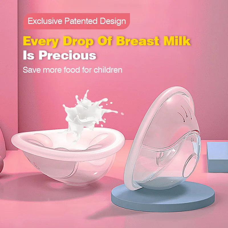 MAMIJOY MSB03 2 pezzi Salvaschermo indossabile per l'allattamento al seno Collettore manuale del latte materno Tazza di raccolta del latte con guscio del seno in silicone