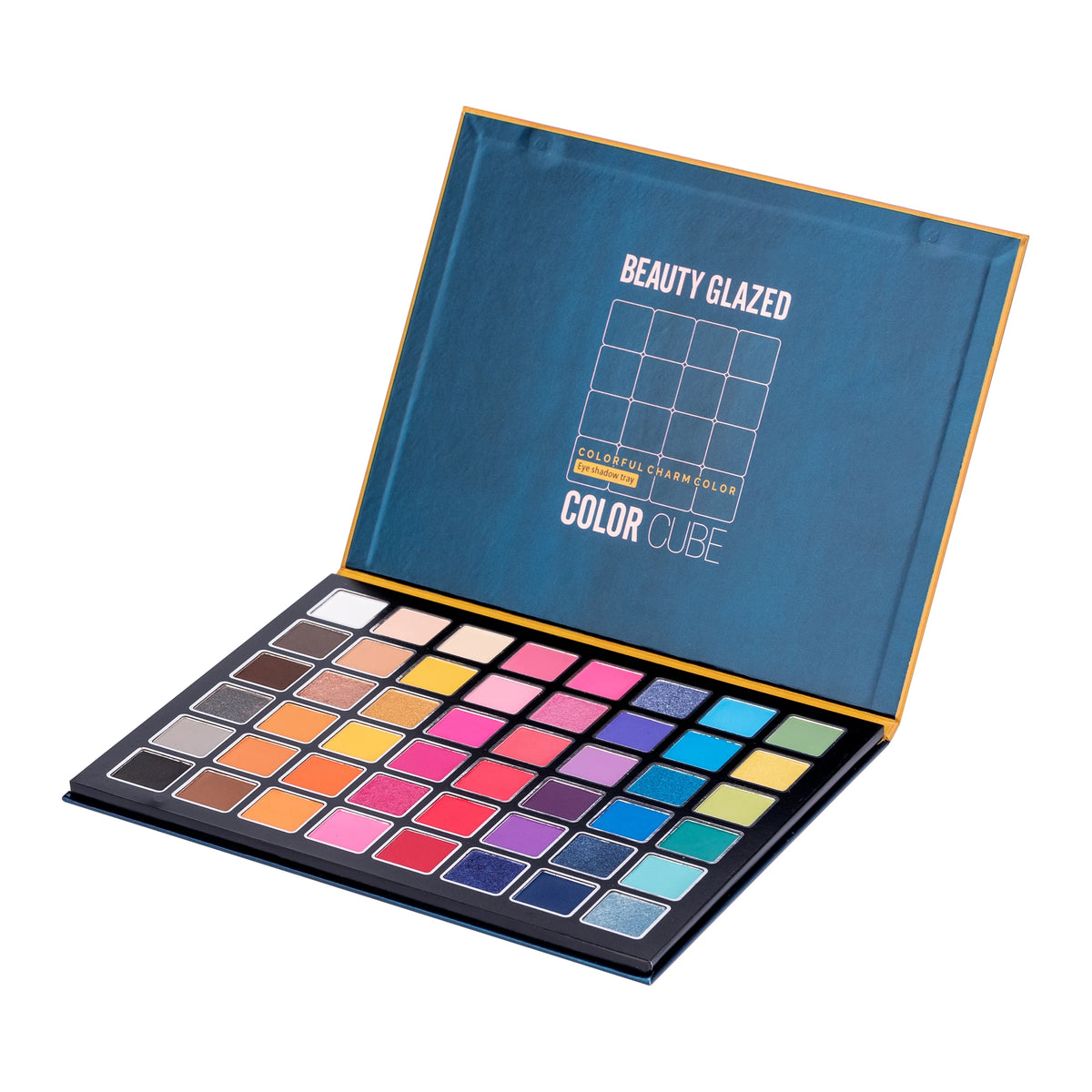 Piatto ombretto per trucco scenico, europeo e americano, eccitato, 48 colori