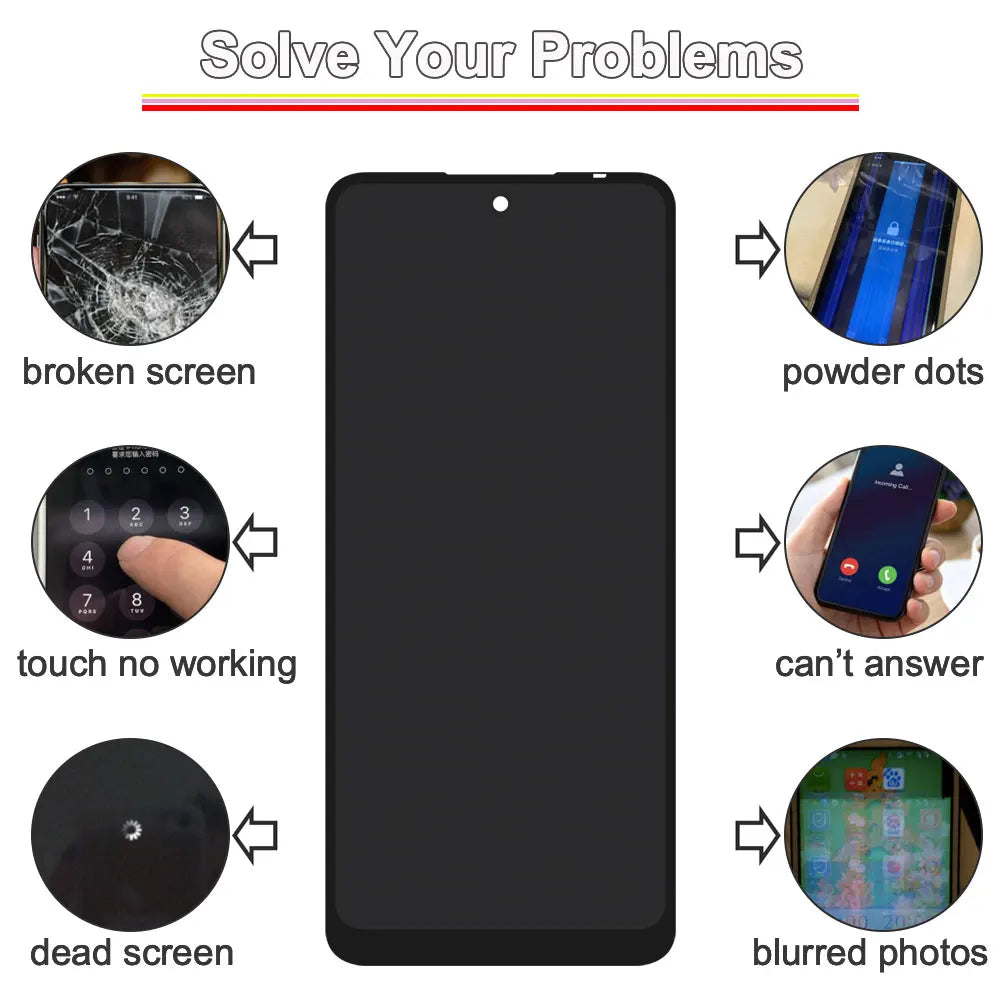 Display LCD da 6,79 pollici per Redmi 12 4G, gruppo di ricambio digitalizzatore touchscreen per Redmi 12 4G 23053RN02A 23053RN02Y