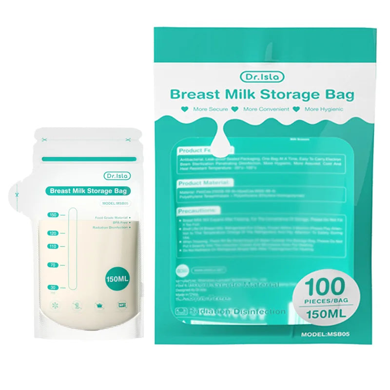MAMIJOY 100 pz 150 ml sacchetto di stoccaggio del latte materno usa e getta di piccola capacità sacchetto di stoccaggio del latte congelato BPA libero sacchetti di alimentazione sicuri