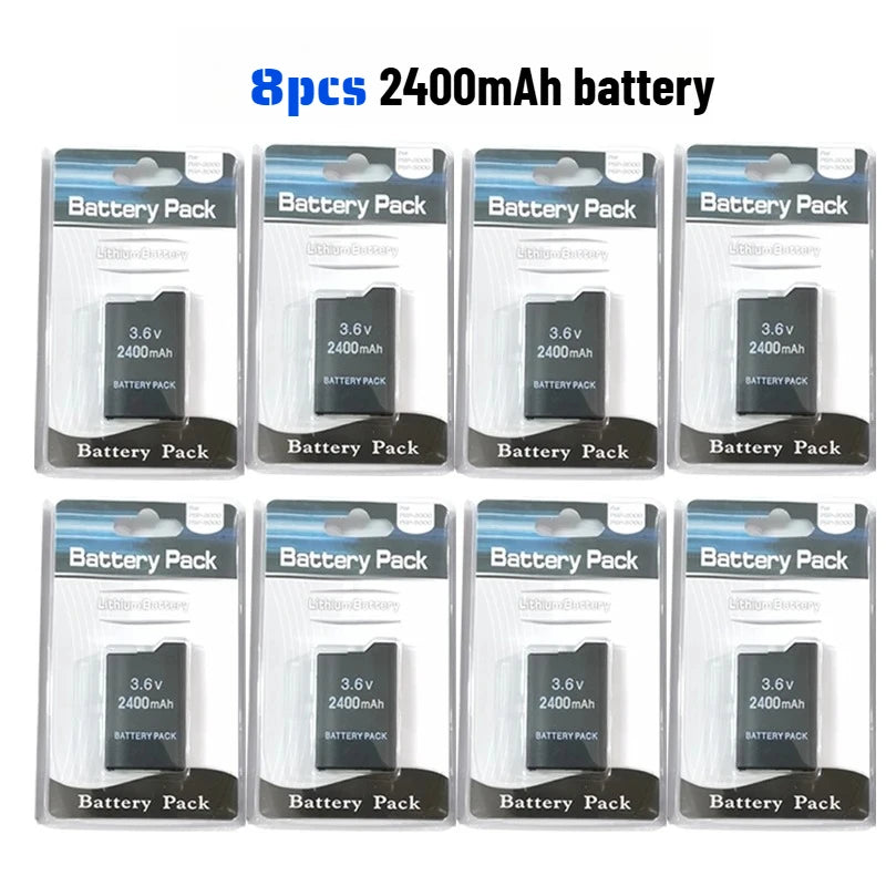 Batteria di Ricambio al Litio 3600/2400mAh per Console di Gioco Portatile PSP2000, Compatibile con PS Lite PSP-2PSP-3004