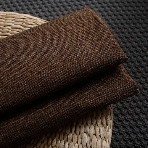 Tessuto di lino al metro per copridivano imbottito Mobili da cucire Panno fai da te rivestito in lino di cotone tinta unita ispessito di alta qualità
