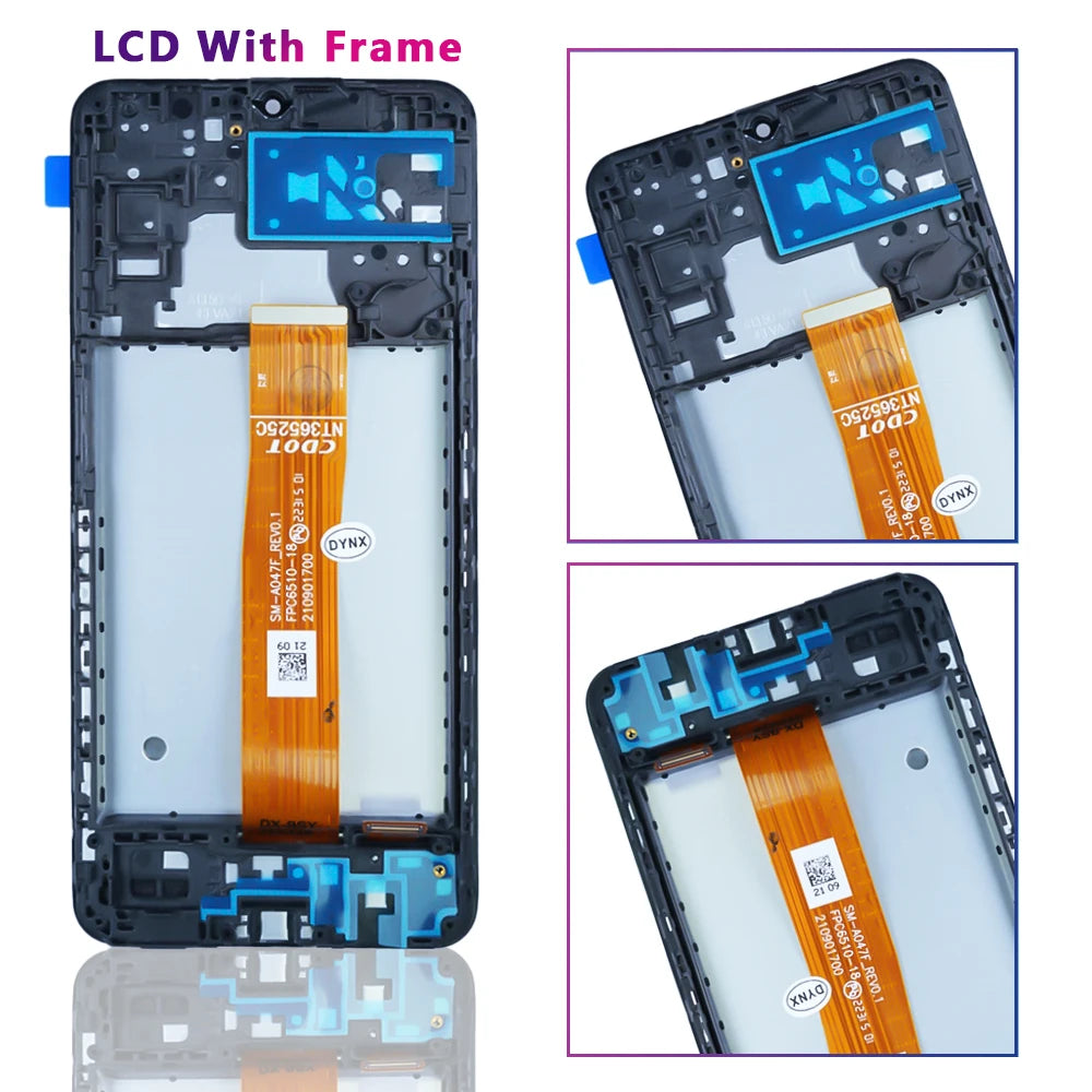 6.5 ''Per Samsung Galaxy A04S Display LCD Touch Screen Digitizer Per Samsung A047F, A047F/DS, display LCD Con Sostituzione del Telaio