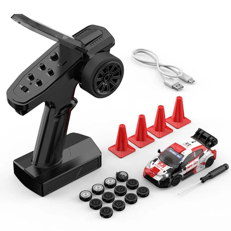 MJX HYPER GO Nuovo Prodotto 43308 Auto Telecomandata 1/43 Auto da Rally per Interni ed Esterni, Drift ad Alta Velocità, Trazione Integrale