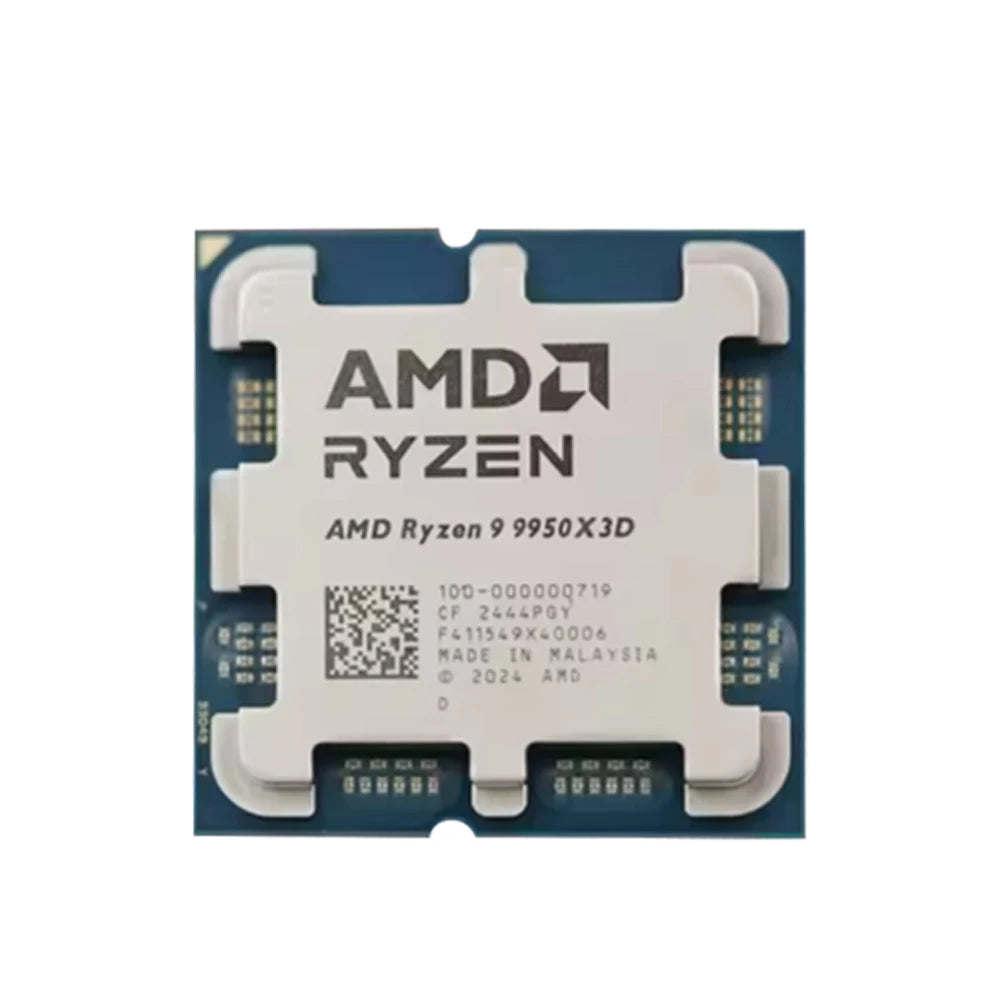 CPU AMD Ryzen 9 9950X3D 16-Core, 5.7GHz, Cache 144MB, Socket AM5, DDR5, TDP 170W, Serie R9 9000 Senza Dissipatore