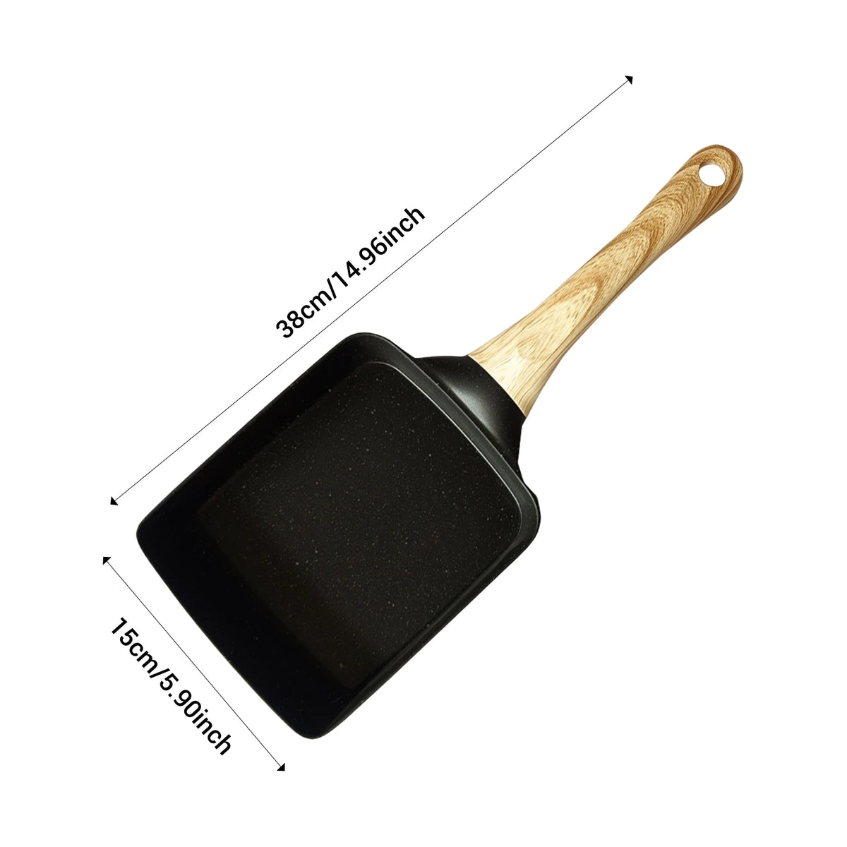 Podofo Padella Antiaderente per Tamagoyaki, Omelette Giapponesi, Uova, Bistecca, Pancake, Rettangolare, Piccola, per Tutti i Tipi di Fornelli