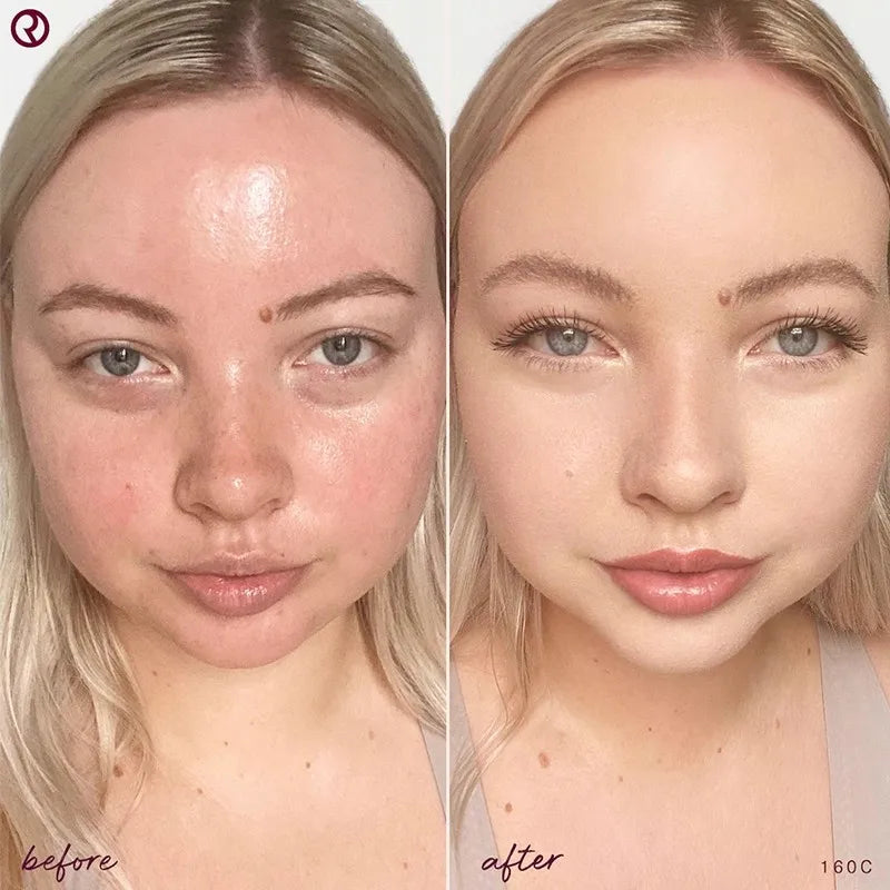 Fondotinta liquido leggero e invisibile Rare Beauty, stick per il contouring 3D, copre naturalmente imperfezioni, occhiaie, lentiggini e segni dell'acne, base per il trucco.