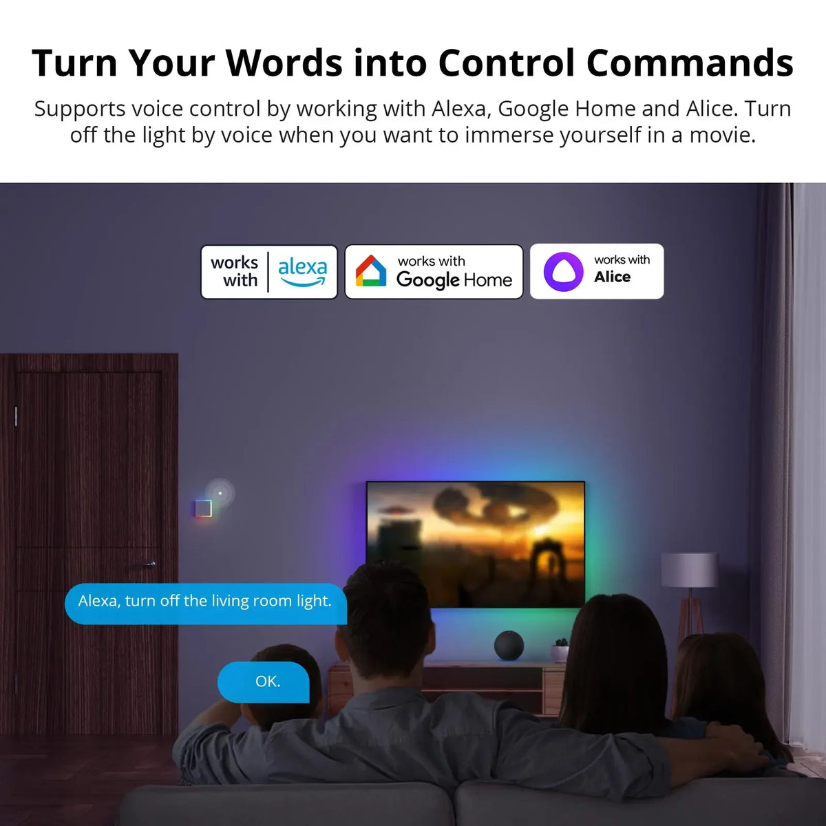 Sonoff TX Ultimate SONOFF T5 86 Interruttore da parete Sonoff Accesso completamente touch Bordo luminoso a LED Telecomando multi-sensorio tramite EWeLink