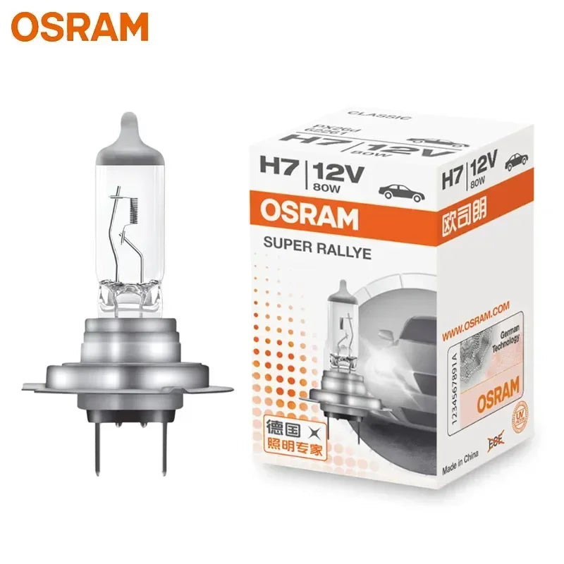 OSRAM H1 H4 H3 H7 HB2 9003 CLASSIC Auto Faro Alogeno Lampade Standard 3200K Luce Bianca Originale 12V 55W Lampadine ECE (10 PZ)