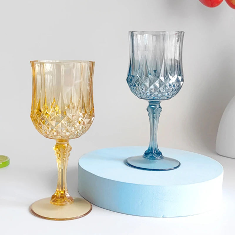 1Pc 220ml Bicchieri Da Vino Del Partito di Plastica Calice di Champagne Cocktail Flauti Tazza Calice di Birra Tazze di Whisky per Banchetti Matrimonio Tostatura