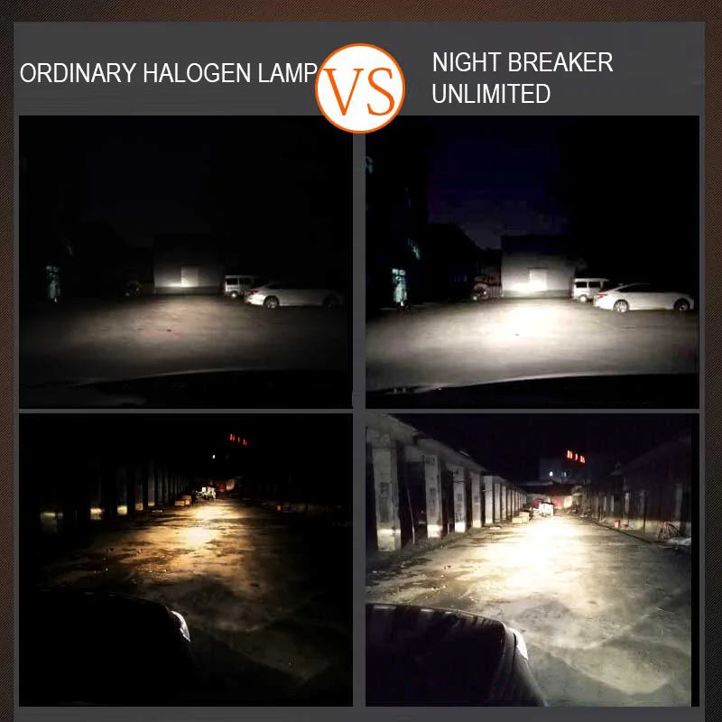 OSRAM H1 NIGHT BREAKER UNLIMITED 12V 55W Lampadina per Fari e Fendinebbia Auto 64150NBU 20% Più Bianca, Fascio Luminoso 40m Più Lungo, 110% Più Luminosa
