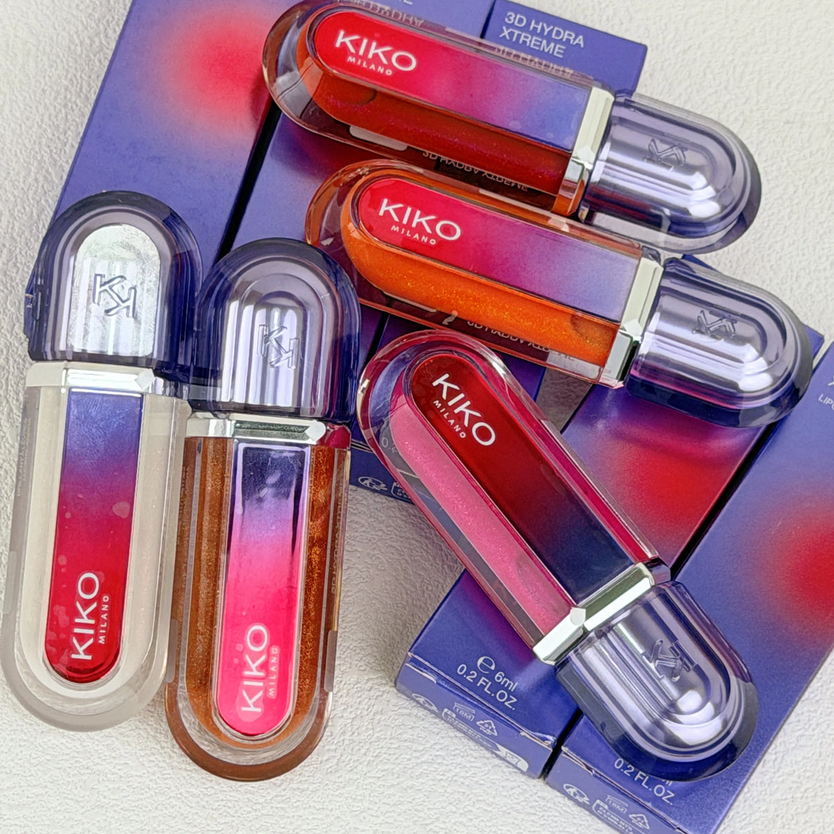 Nuovo KIKO MILANO Edizione Limitata Lucidalabbra 3D Hydra Effetto Volumizzante, Glaze per Labbra Effetto Specchio Trasparente, Rossetto a Lunga Durata, Cosmetico Idratante Naturale