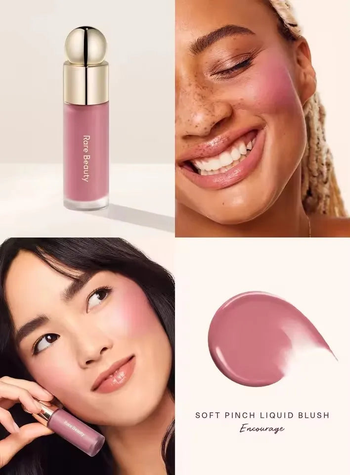 Rare Beauty Makeup Blush Liquido Funzionale, Duraturo, Leggero, Facile da Applicare, Crema Blush Impermeabile, Alta Resa Cromatica, Tono della Pelle
