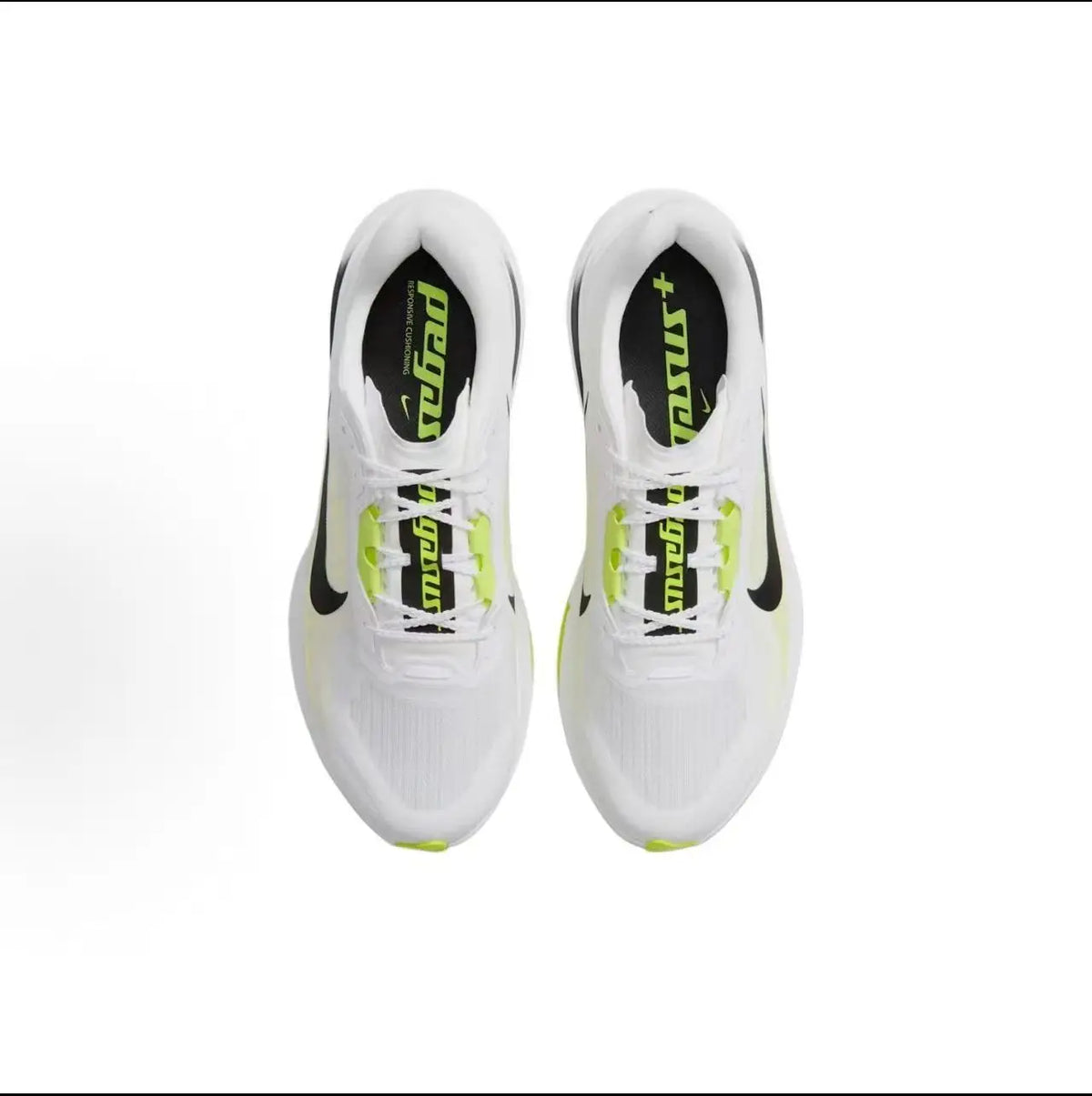 Nike Pegasus Plus 2, scarpe da corsa versatili, modello basso, da uomo, bianche, nere e gialle, IM2541-101.