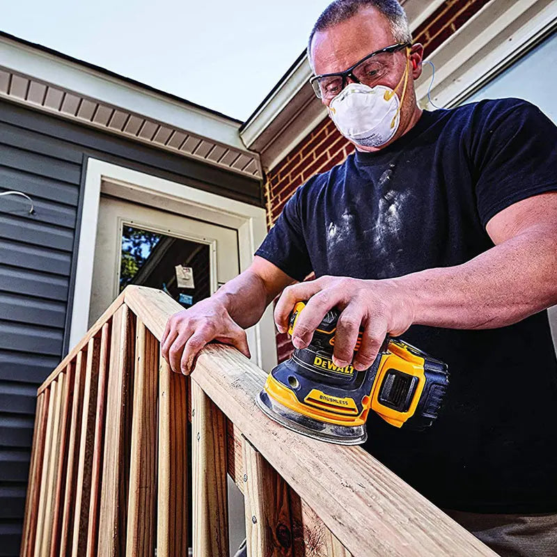 DEWALT DCW210 20V Levigatrice orbitale senza spazzole Cordless a velocità variabile Palmare Vibrazione Lucidatura Utensili elettrici per la lavorazione del legno