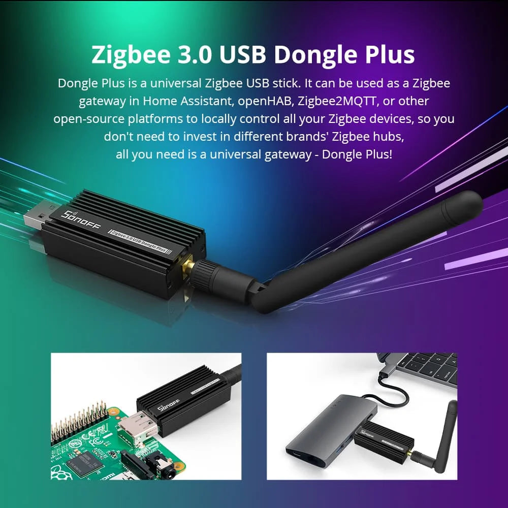 Sonoff Zigbee 3.0 Dongle USB Plus ZBdongle-E Gateway Zigbee wireless Interfaccia USB Acquisizione EFR32MG21 Controllo vocale Google Home