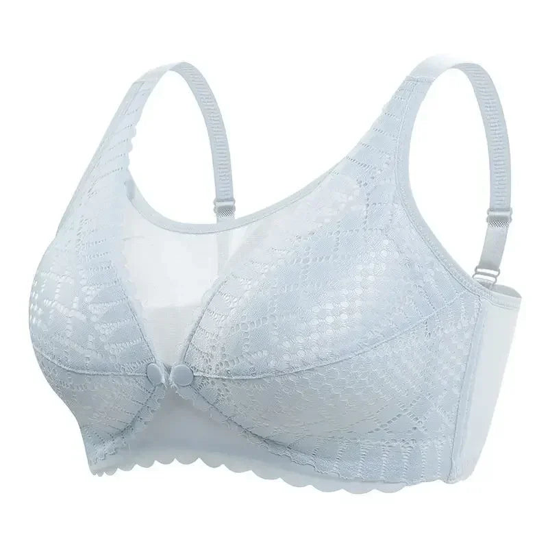 Reggiseno per allattamento premaman con bottone frontale Intimo raccolto regolabile Reggiseno per allattamento confortevole per l'allattamento di vestiti per donne incinte