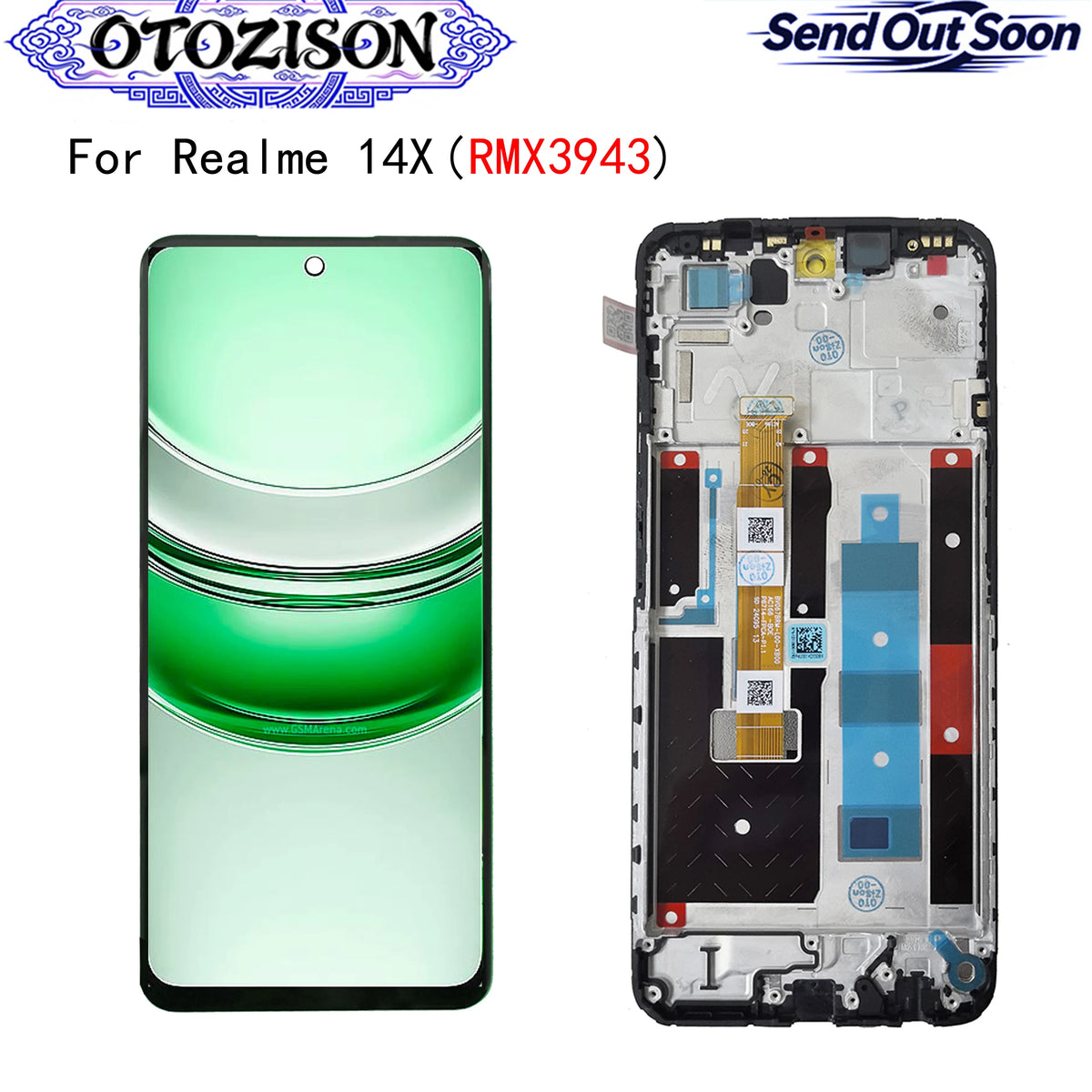 Per Realme 14x RMX3943 Schermo LCD Per Oppo Realme 14x RMX5020 Display LCD Schermo Touch Panel Digitizer Con Telaio di Montaggio