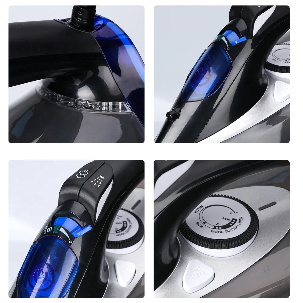 Bestseller: Ferro da Stiro Elettrico a Vapore con Spina EU 220V, Piastra in Ceramica Antiaderente, Vapore Variabile, Alta Pressione