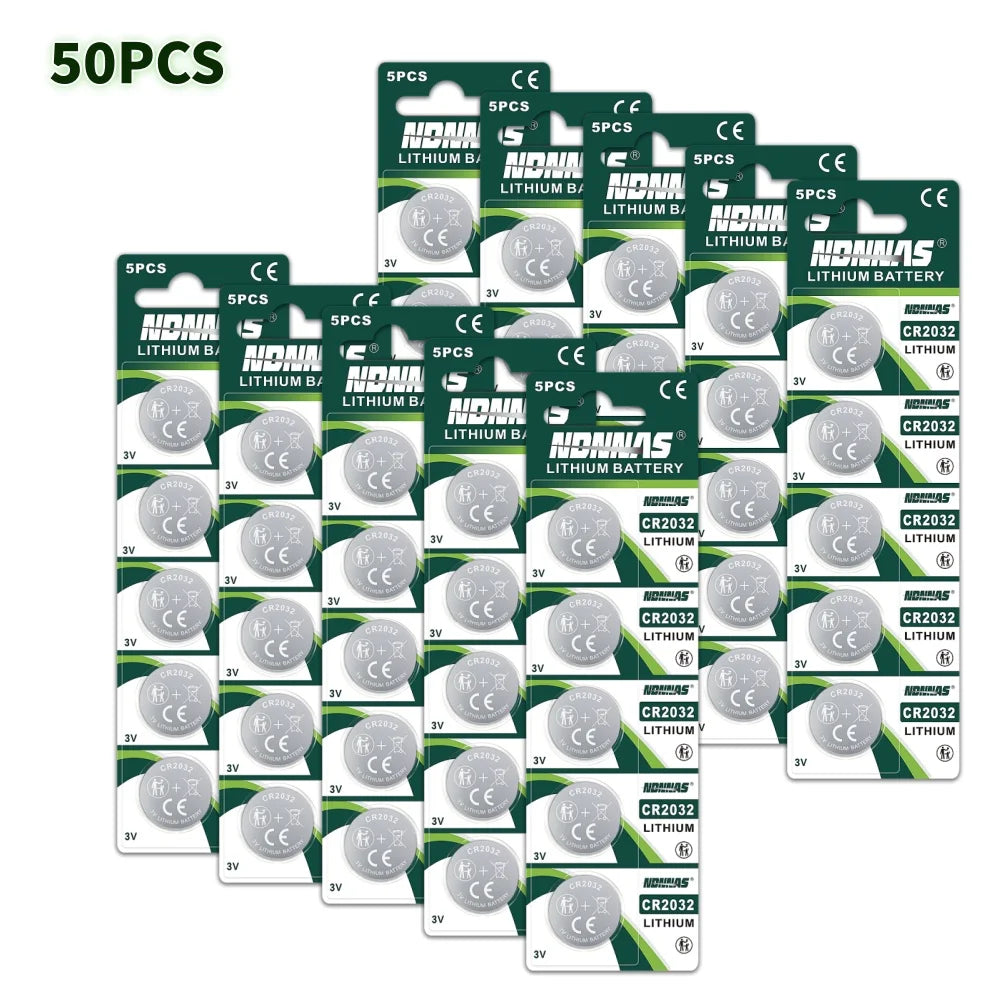 Batterie al litio CR2032 da 3V (5-80 pezzi) per giocattoli, calcolatrici, telecomandi auto, orologi da polso - Batterie a bottone CR2032