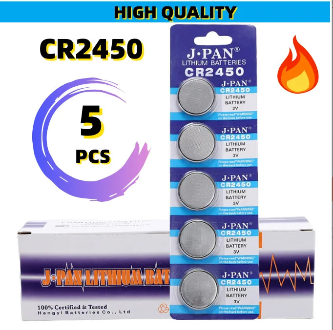2-60pcs CR2450 batteria 3V batteria a bottone al litio 550mAh CR2450 5029LC LM2450 DL2450 CR2450N BR2450 batteria a bottone cellulare per giocattoli per orologi