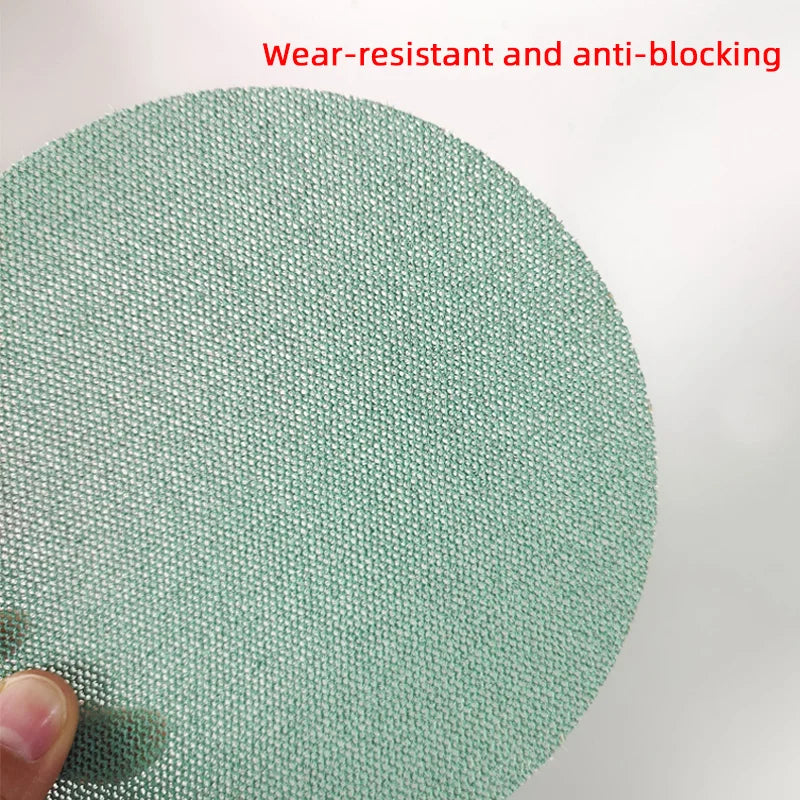 Foglio Abrasivo Rotondo Mirka da 6 Pollici (150mm) per Auto, Foglio in Rete Floccata per Lucidatura e Stuccatura, Foglio Autoadesivo per Finiture Lisce