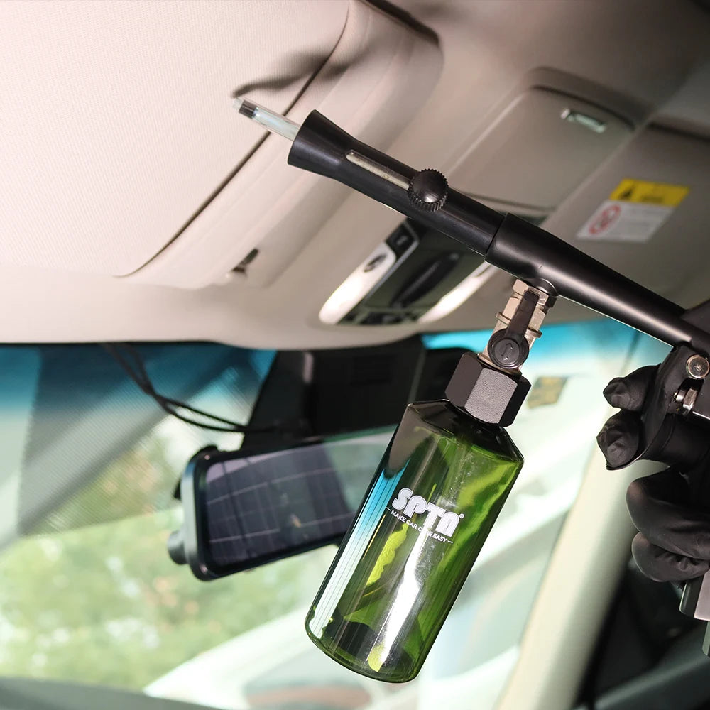 Pistola per la pulizia degli interni dell'auto SPTA Spray per rivestimento ad aria compressa con strumento multifunzione per bottiglie per i dettagli automatici
