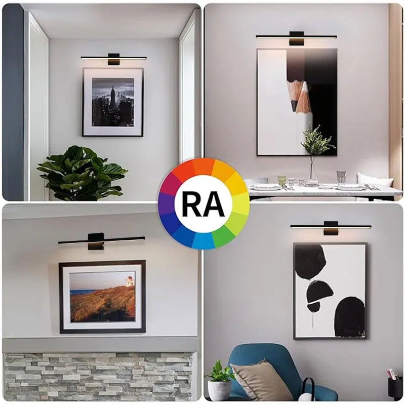 Lampada da parete ricaricabile con batteria da 6000 mAh, ideale per illuminare quadri, con interruttore dimmerabile e telecomando, lampade da parete senza fili.