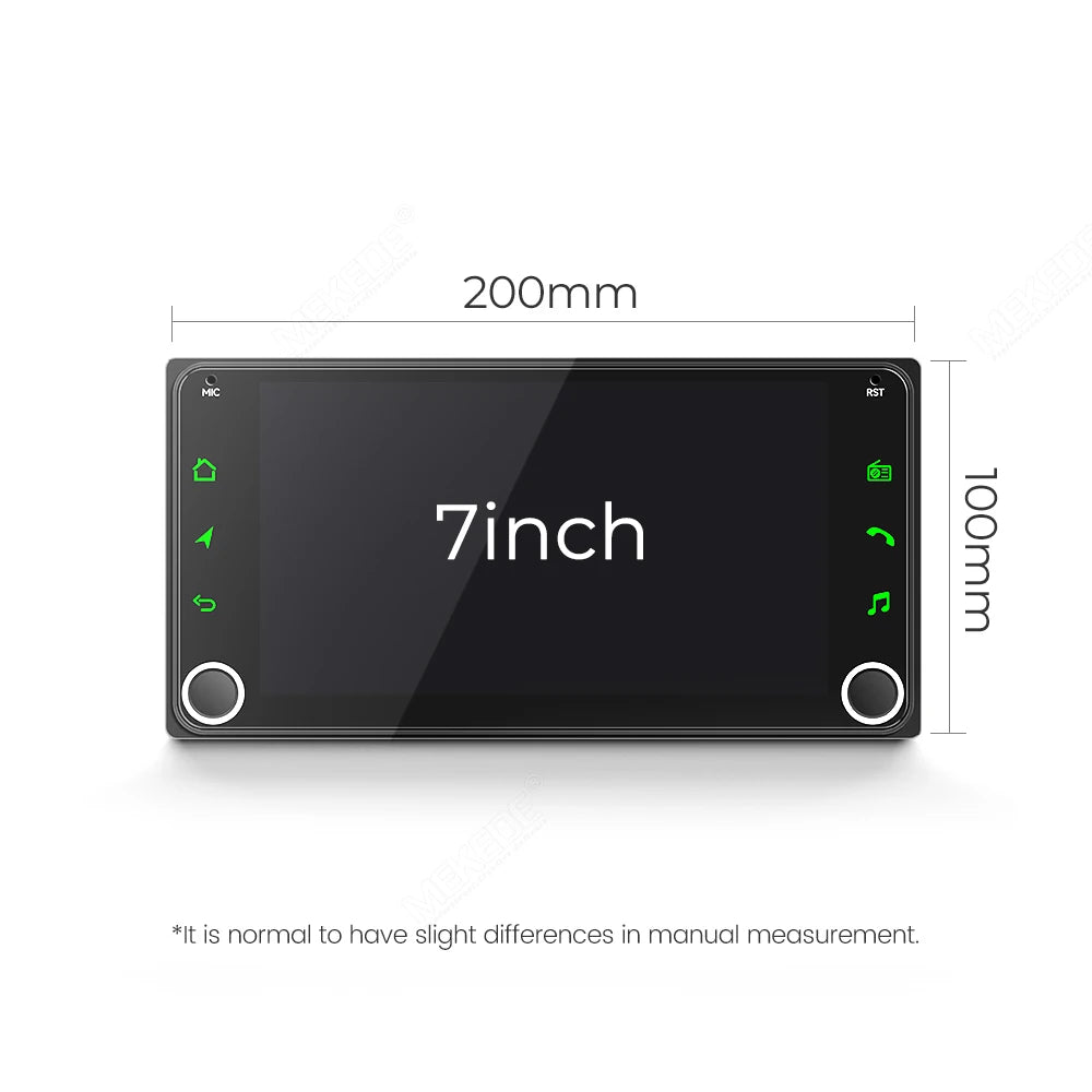 MEKED Autoradio Linux 7 Pollici con CarPlay Wireless e Android Auto per Toyota Yaris Corolla RAV4 Avensis Aygo Prius, Lettore Multimediale Universale 4K con Schermo per Telecamera Posteriore