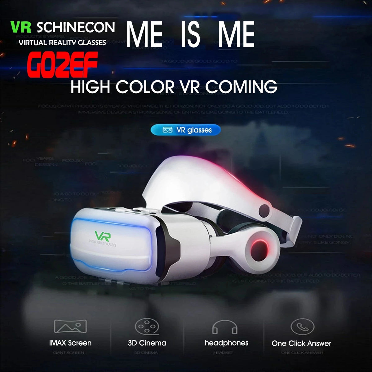 Shinecon occhiali VR per realtà virtuale cuffie 3D dispositivo Viar lenti per casco intelligente occhiali per cuffie per Smartphone cellulare