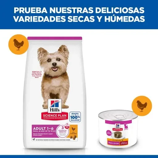 Hill's Adult Mousse Small & Mini Pollo Cibo Umido per Cani - 200 GR