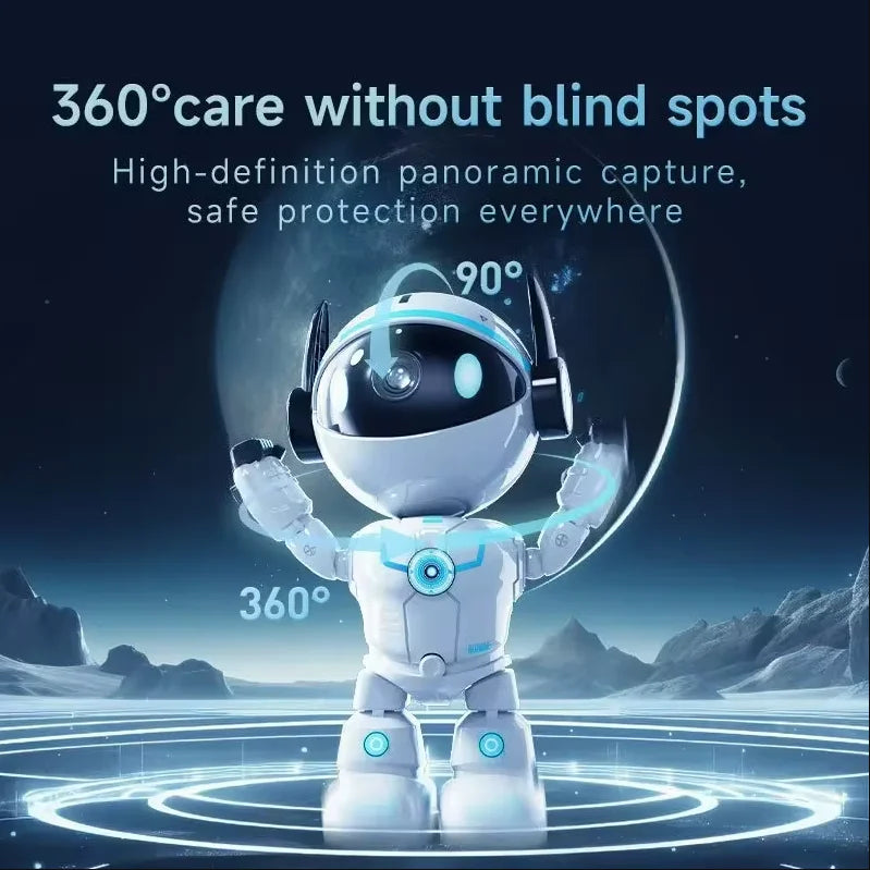 Telecamera IP WiFi Smart 1080P 2MP, Telecamera di Sicurezza Domestica Wireless, Monitor per Bambini e Animali Domestici P2P
