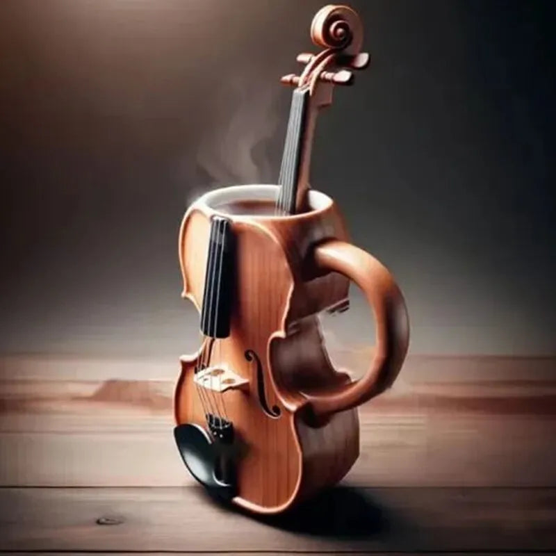 Nuovo unico strumento musicale tazza da caffè creativo 3D sassofono violino tazza nuove tazze tazza di latte regalo di fascia alta ornamenti per il desktop