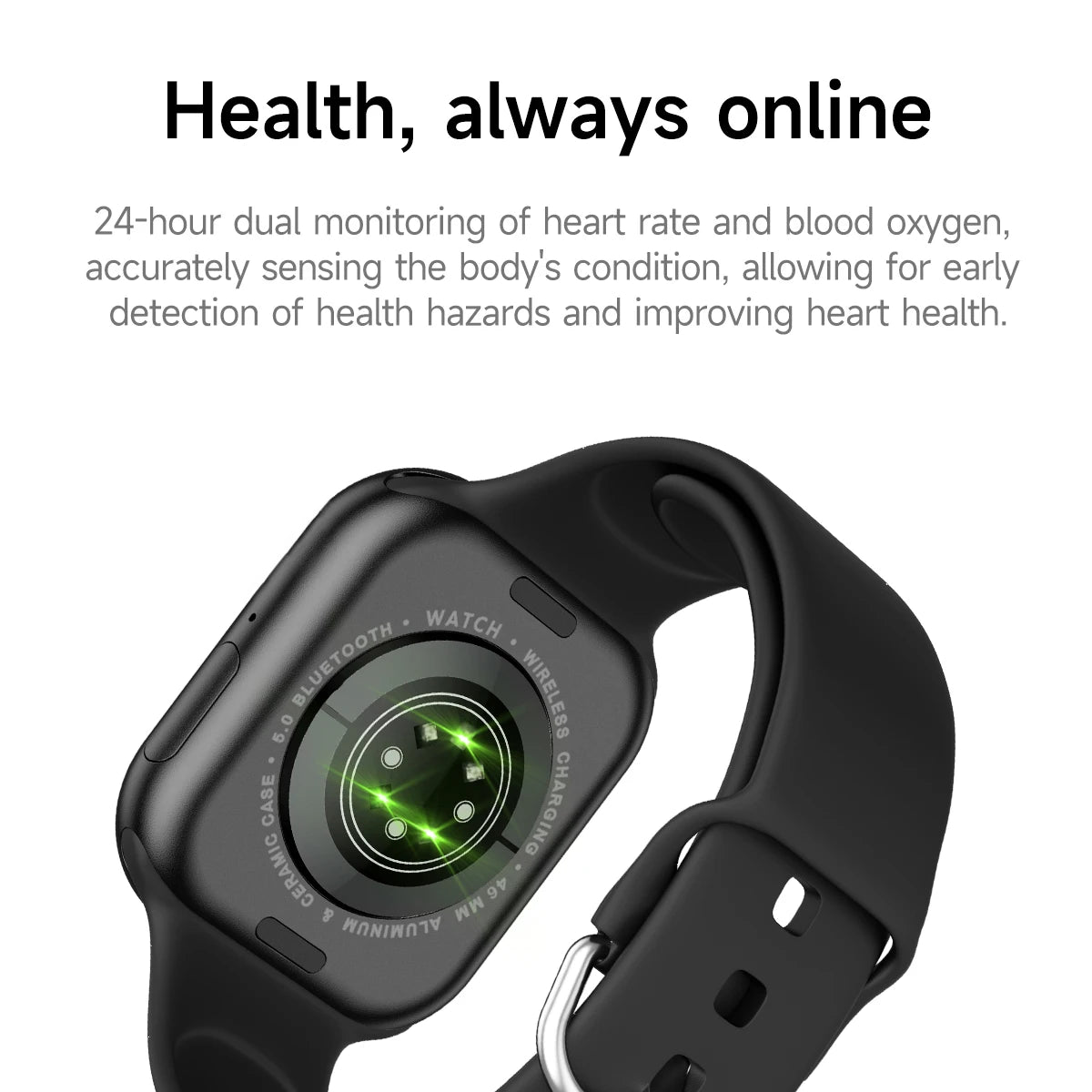 Nuovo Smartwatch iOS Serie 11, Display AMOLED Ultra HD, Cardiofrequenzimetro, GPS, Impermeabile IP68, Fitness, Chiamate Wireless, Braccialetto Originale