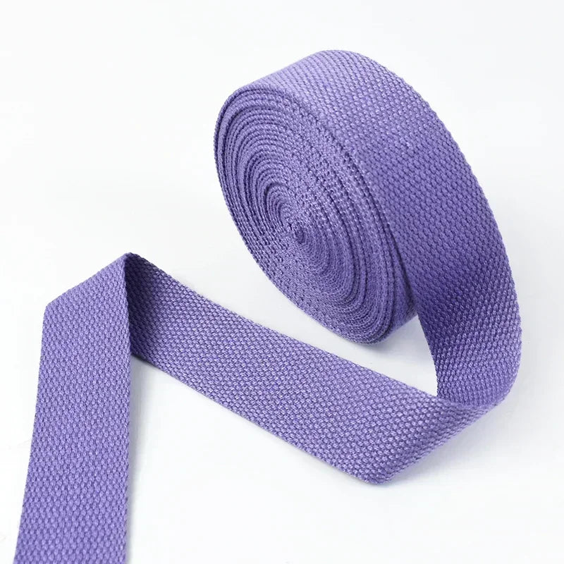 5 Metri 1.3mm 20-50mm Cotone Tessuti Nastro per Borsa Cinghia Zaino Etichetta Nastro Fascia Vestiti Bias Vincolante Accessori Per Cucire FAI DA TE