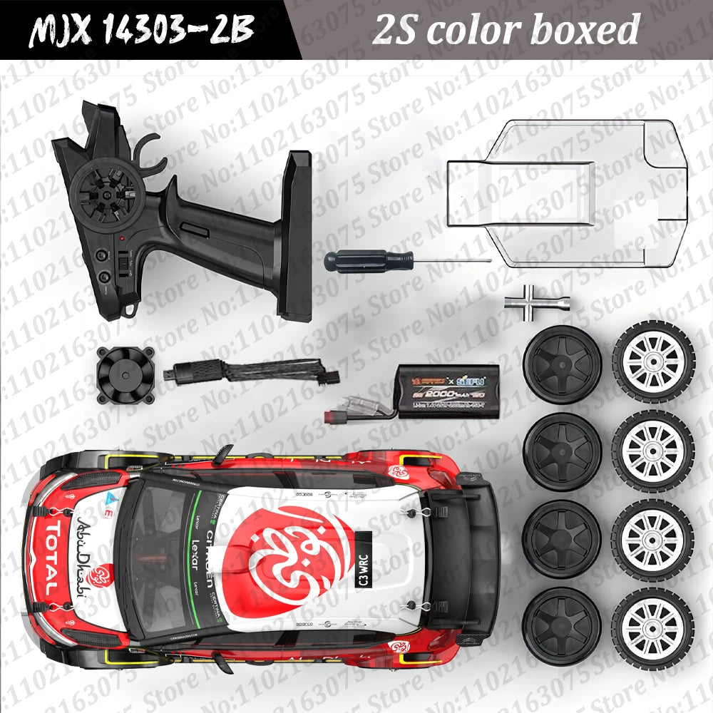 MJX Hyper Go 14301/14302/14303 Auto RC brushless 2.4G 1/14 Telecomando 4WD ad alta velocità Fuoristrada ESC Veicolo Drift Giocattoli per ragazzi