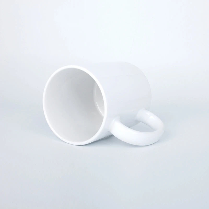 Tazze in Ceramica Bianca per Sublimazione 11Oz, Set da 2/4/12 Pezzi, Tazze in Porcellana per Caffè e Latte, Personalizzabili con Logo, Regalo per la Famiglia