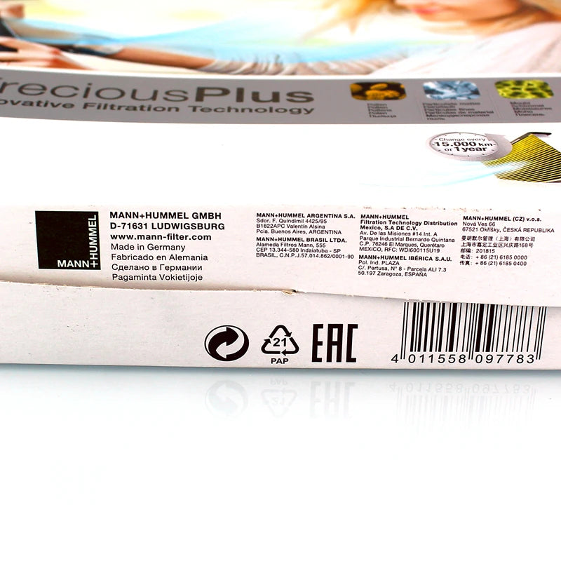 Filtro abitacolo MANN FILTER FreciousPlus FP25015 per TESLA MOTORS Model 3 Model Y Model Y L
