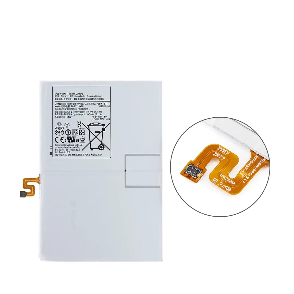 Nuovissima batteria sostitutiva per Tablet EB-BT725ABU 7040mAh per Samsung Galaxy Tab S5e T725C T720 SM-T720 SM-T725