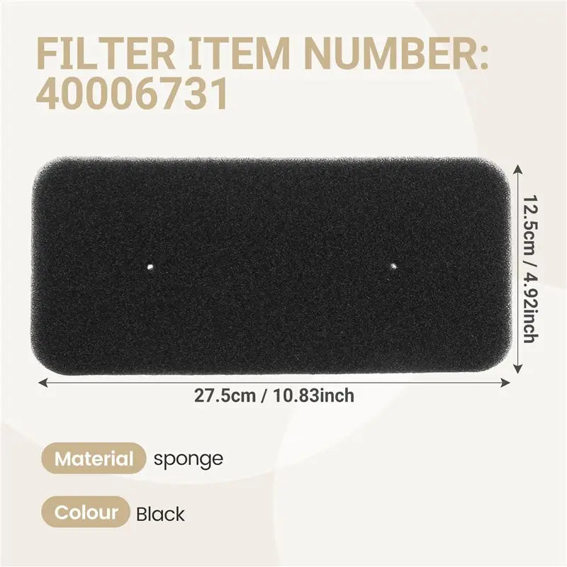 Filtro di ricambio nero A38T-4 pezzi per asciugatrice a pompa di calore Candy/Hoover/Ostein/Fagor/House To House, filtro in spugna
