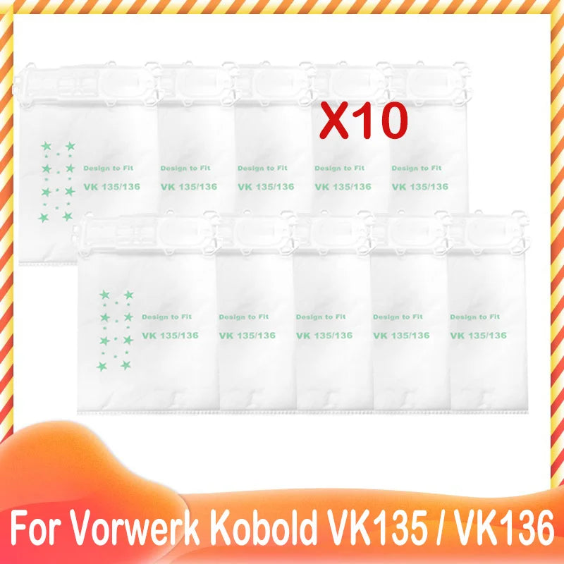 Sostituzione del sacchetto della polvere pacchetto filtro di protezione del motore per Vorwerk Kobold VK135 /136 accessori per aspirapolvere di ricambio