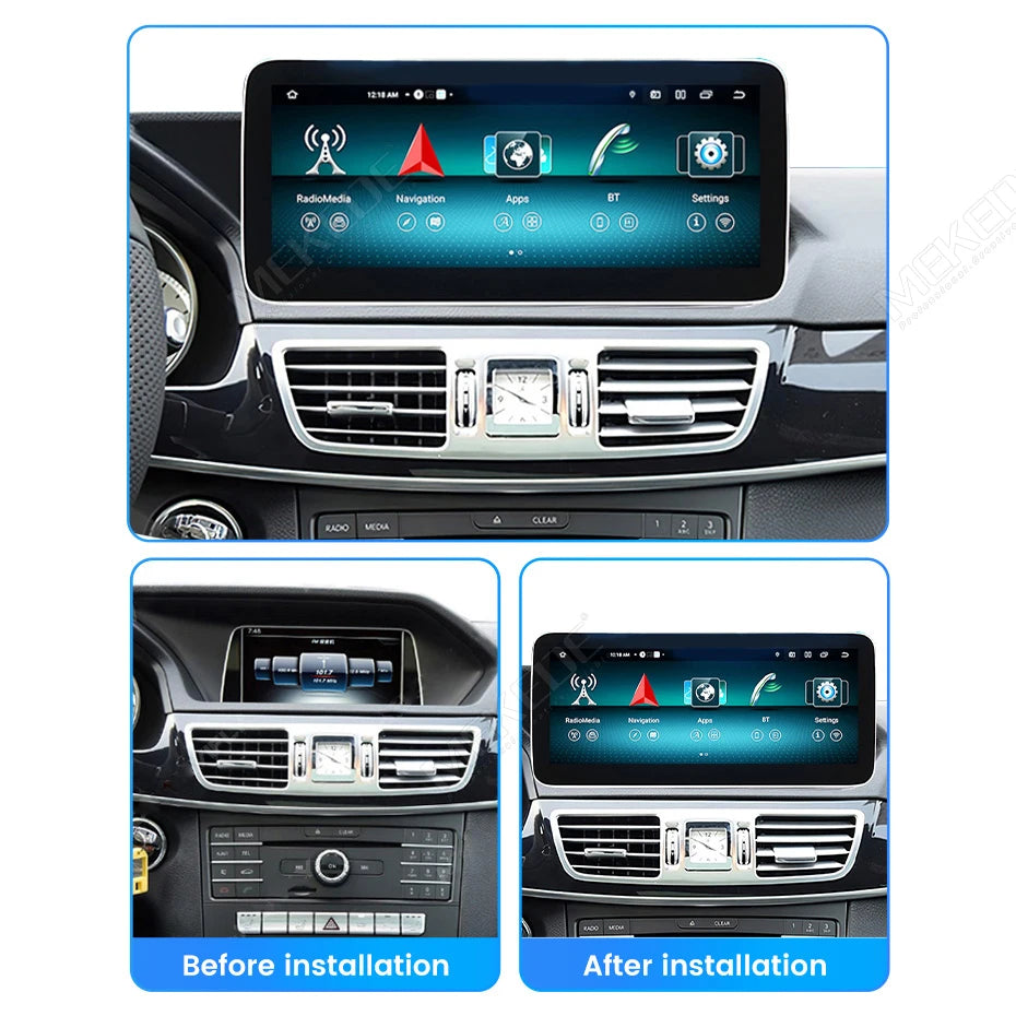 2026 Nuovo Android 15 128GB ROM Autoradio Wireless CarPlay Auto Multimedia per Mercedes Classe E W212 S212 2009-2015 Sistema NTG4.0 NTG4.5 NTG5.0 Lettore Video 4K Monitor Telecamera