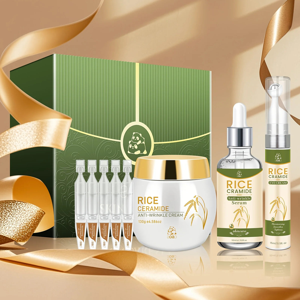 Set regalo da 23 pezzi anti-rughe con vitamina E, collagene e acido ialuronico per un'idratazione profonda, nutrimento e una pelle raffinata. Adatto a tutti i tipi di pelle, trattamento antirughe che fa sembrare la pelle più