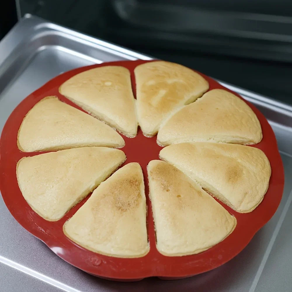 Set di stampi triangolari in silicone per torte - adatti a teglie da forno antiaderenti con 8 cavità, ideali per brownies, pancake, cupcake, ecc.