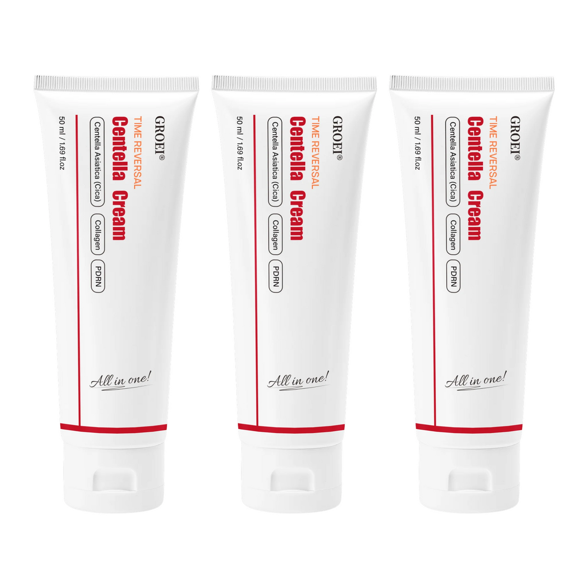 Crema Viso al Collagene e Centella, Idratante con Acido Ialuronico, Leggera, per una Pelle Liscia, Morbida ed Elastica, Nutriente e Illuminante
