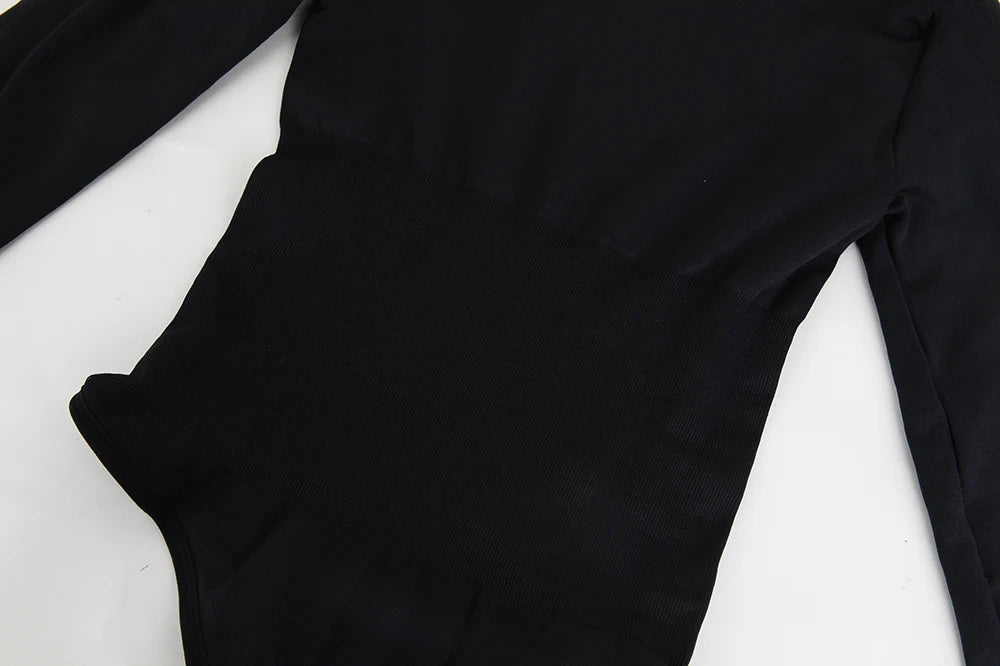 Body a maniche lunghe Perizoma Shapewear Donna New Slim Tummy Control Intimo Pancia Sottoseno Corsetto Abbigliamento femminile Autunno