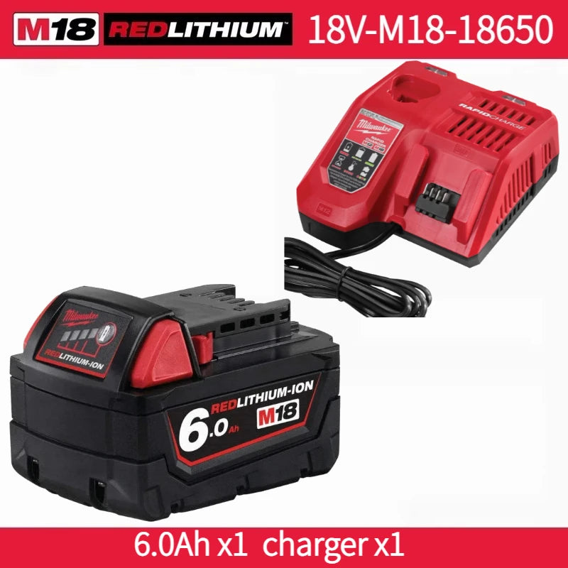 Nuova Batteria Milwaukee M18 8.0Ah ad Alta Potenza 18V Ricaricabile agli Ioni di Litio per Utensili Elettrici Cordless Milwaukee M18 Batteria 8Ah