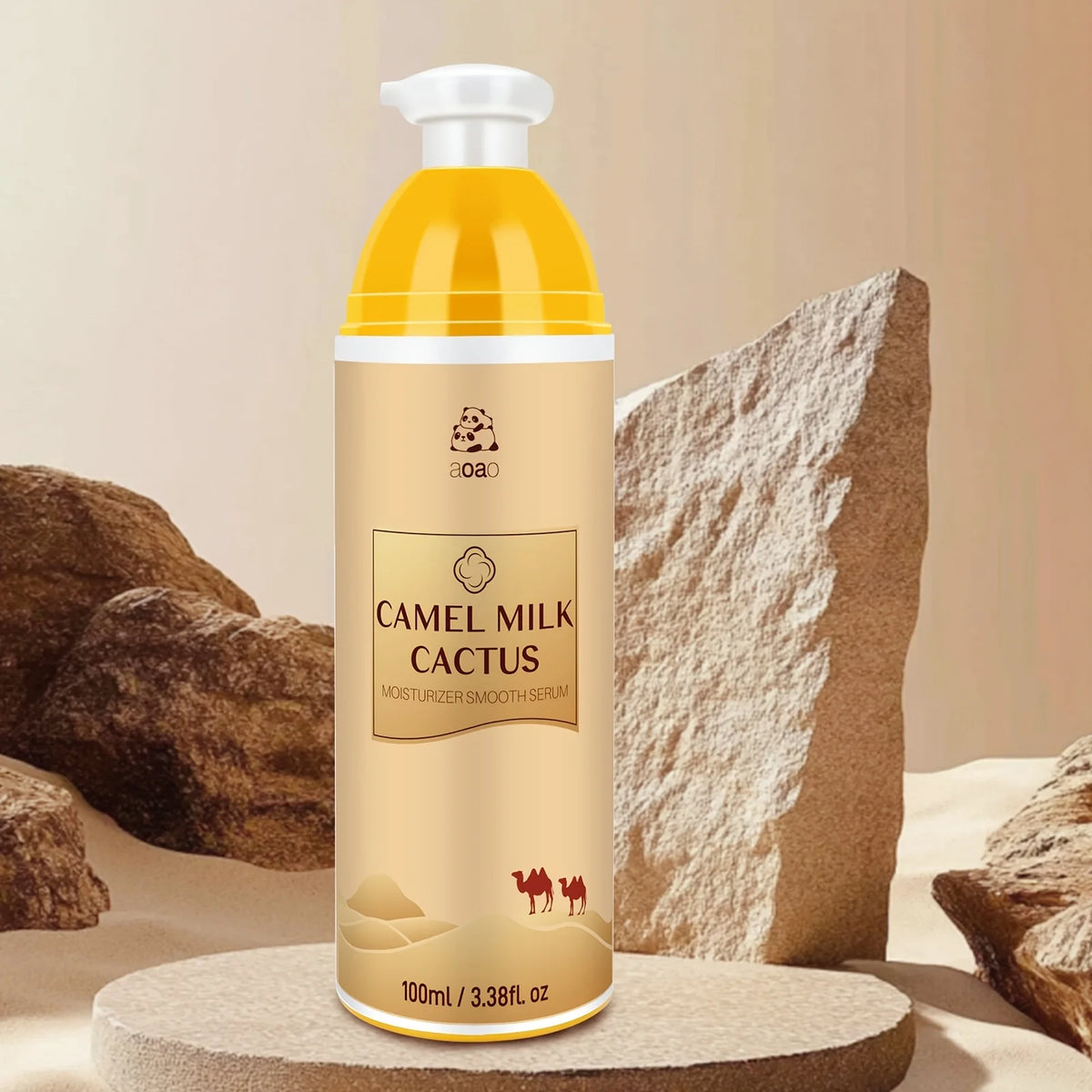 Lozione Corpo al Latte di Cammello con Olio di Avocado e Acido Ialuronico, Emulsione Idratante ad Alta Idratazione, Crema Corpo Nutriente per Pelle Secca, Adatta per Viso e Corpo, 100ml